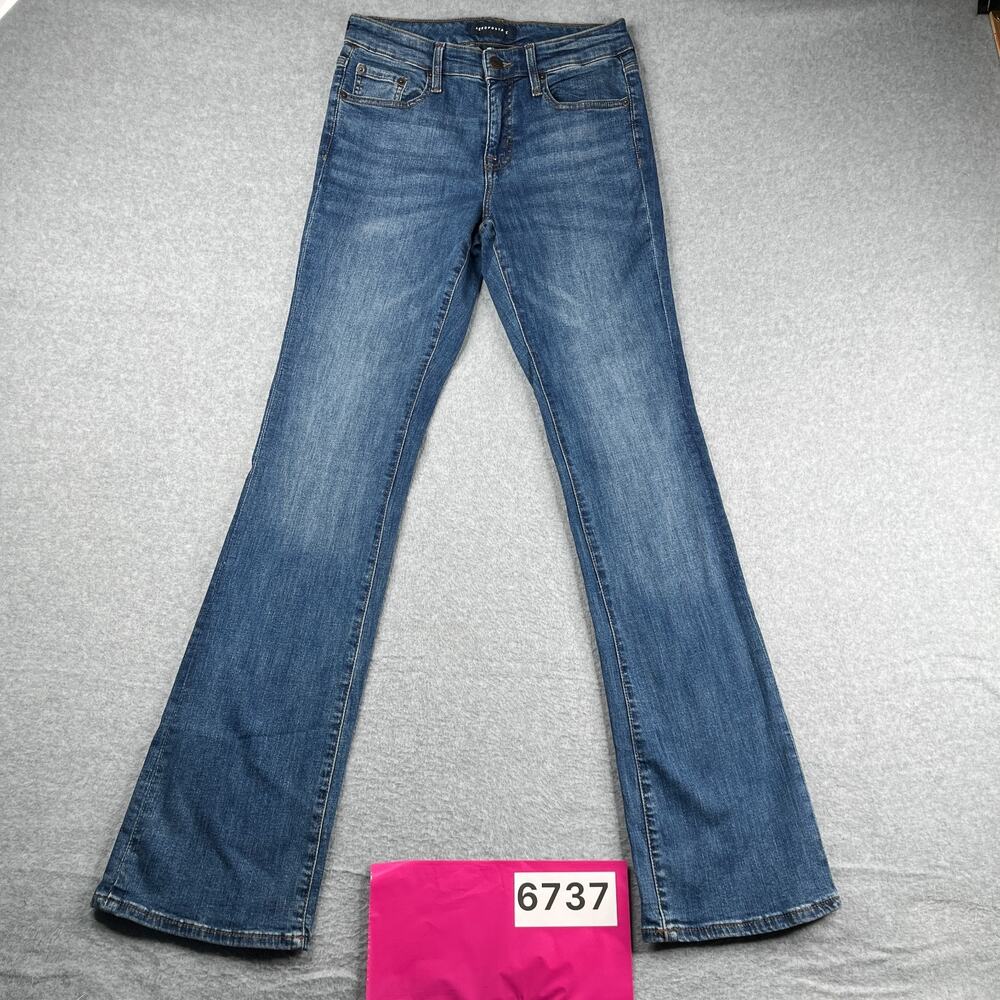 Aeropostale Mid Rise Boot Womens Size 6L Blue Casual Distressed